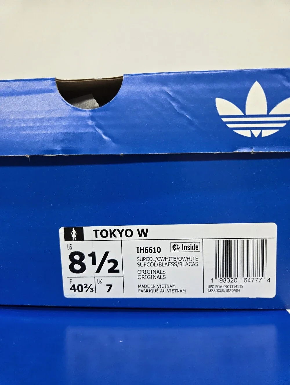 adidas Women's Tokyo IH6610 Metallic Purple Off White Shoes Size 8.5